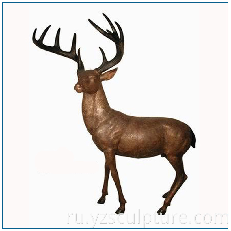 Bronze Deer Statue